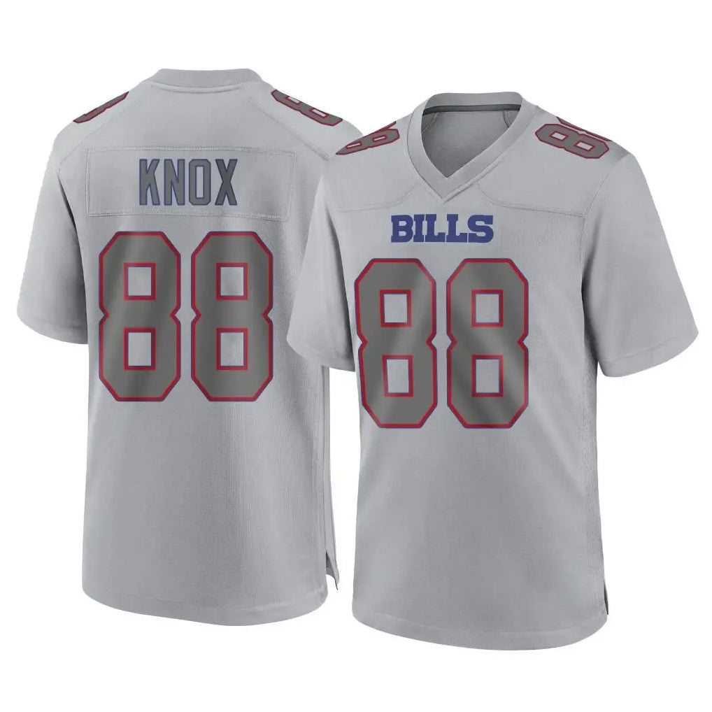 Parkc B.Bills #88 Dawson Knox Player Gray Fashion Home Game Stitched Jerseys