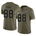 Parkc B.Bills #88 Dawson Knox Player Olive Salute To Service Game Stitched Jerseys