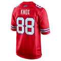 Parkc B.Bills #88 Dawson Knox Player Red Home Game Stitched Jerseys