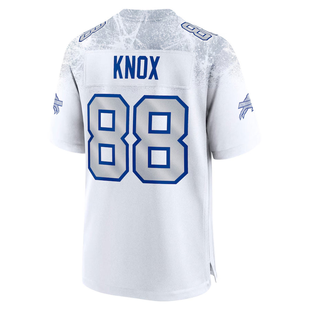 Parkc B.Bills #88 Dawson Knox Player White Rivalries Collection Game Stitched Jerseys