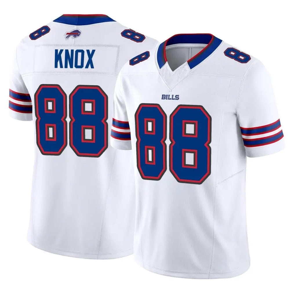 Parkc B.Bills #88 Dawson Knox Player White Vapor F.U.S.E. Limited Home Game Stitched Jerseys