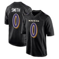 Parkc B.Ravens #0 Roquan Smith Player Black Carbon Fashion Home Game Stitched Jerseys