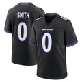 Parkc B.Ravens #0 Roquan Smith Player Black Home Game Stitched Jerseys
