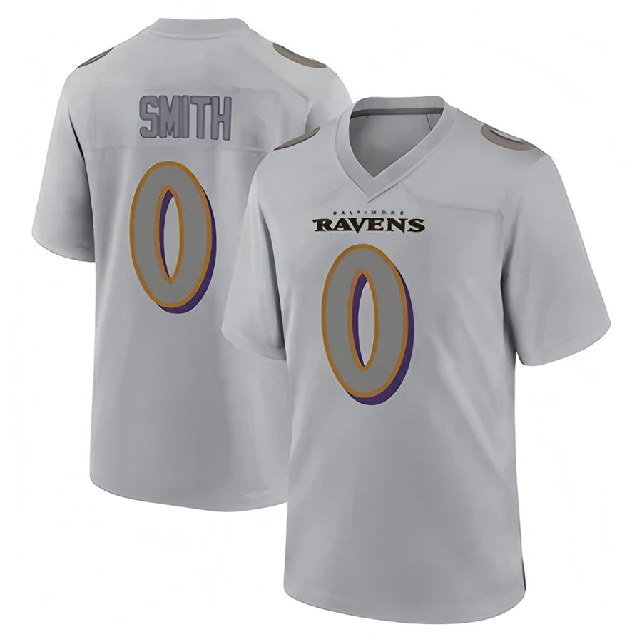 Parkc B.Ravens #0 Roquan Smith Player Gray Color Rush Vapor Untouchable Game Stitched Jerseys