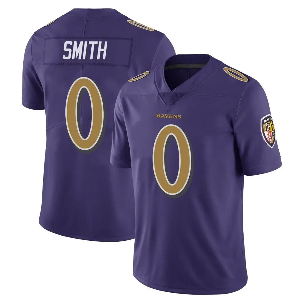 Parkc B.Ravens #0 Roquan Smith Player Purple Color Rush Vapor Untouchable Limited Home Game Stitched Jerseys