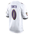 Parkc B.Ravens #0 Roquan Smith Player White Alternate Home Game Stitched Jerseys