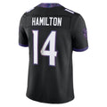 Parkc B.Ravens #14 Kyle Hamilton Player Black Limited Elite Home Game Stitched Jerseys