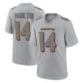 Parkc B.Ravens #14 Kyle Hamilton Player Gray Replica Limited Stitched Jerseys