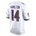 Parkc B.Ravens #14 Kyle Hamilton Player White Alternate Home Game Stitched Jerseys
