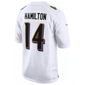 Parkc B.Ravens #14 Kyle Hamilton Player White Fashion Home Game Stitched Jerseys