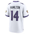 Parkc B.Ravens #14 Kyle Hamilton Player White Home Game Stitched Jerseys