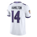 Parkc B.Ravens #14 Kyle Hamilton Player White Limited Elite Home Game Stitched Jerseys
