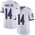 Parkc B.Ravens #14 Kyle Hamilton Player White Vapor F.U.S.E. Limited Stitched Jerseys