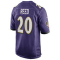 Parkc B.Ravens #20 Ed Reed Player Purple Alternate Home Game Stitched Jerseys