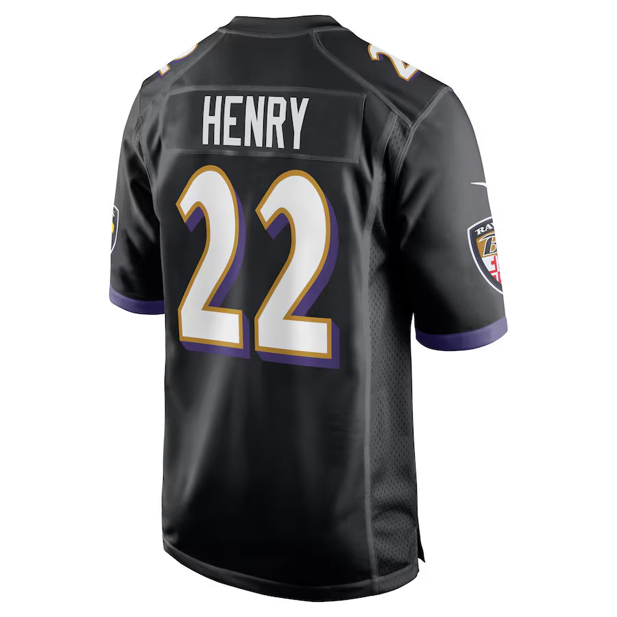 Parkc B.Ravens #22 Derrick Henry Player Black Alternate Home Game Stitched Jerseys