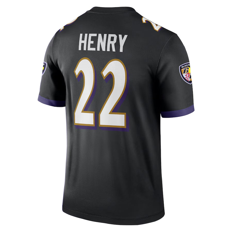 Parkc B.Ravens #22 Derrick Henry Player Black Legend Performance Stitched Jerseys