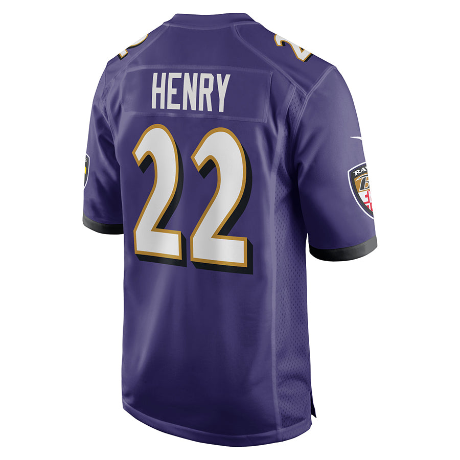 Parkc B.Ravens #22 Derrick Henry Player Purple Alternate Home Game Stitched Jerseys