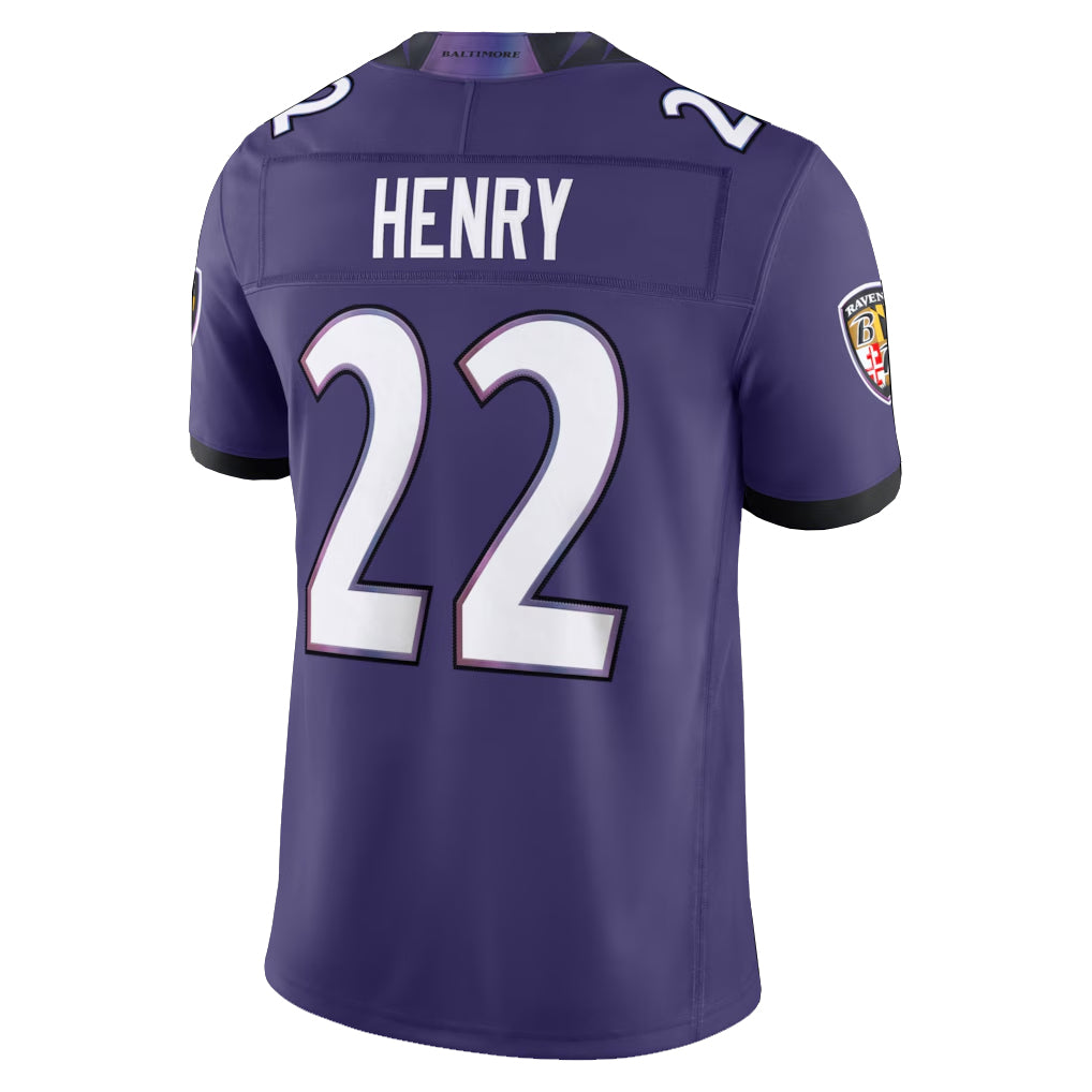 Parkc B.Ravens #22 Derrick Henry Player Purple Limited Elite Home Game Stitched Jerseys
