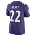 Parkc B.Ravens #22 Derrick Henry Player Purple Limited Elite Home Game Stitched Jerseys