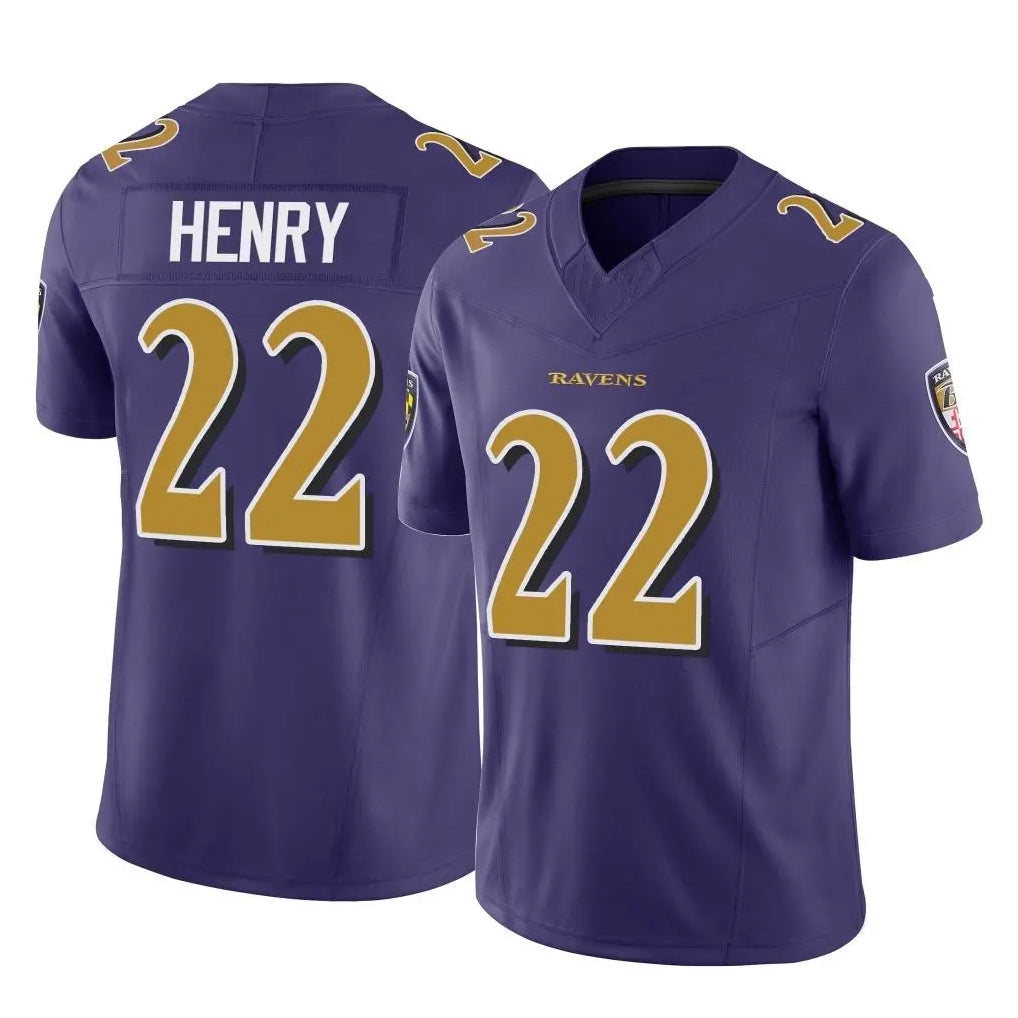 Parkc B.Ravens #22 Derrick Henry Player Purple Limited Home Game Stitched Jerseys