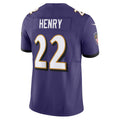 Parkc B.Ravens #22 Derrick Henry Player Purple Vapor F.U.S.E. Limited Home Game Stitched Jerseys