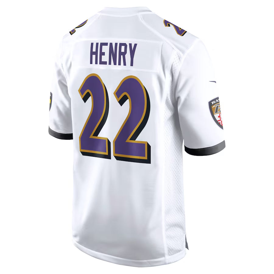 Parkc B.Ravens #22 Derrick Henry Player White Alternate Home Game Stitched Jerseys