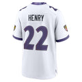 Parkc B.Ravens #22 Derrick Henry Player White Home Game Stitched Jerseys
