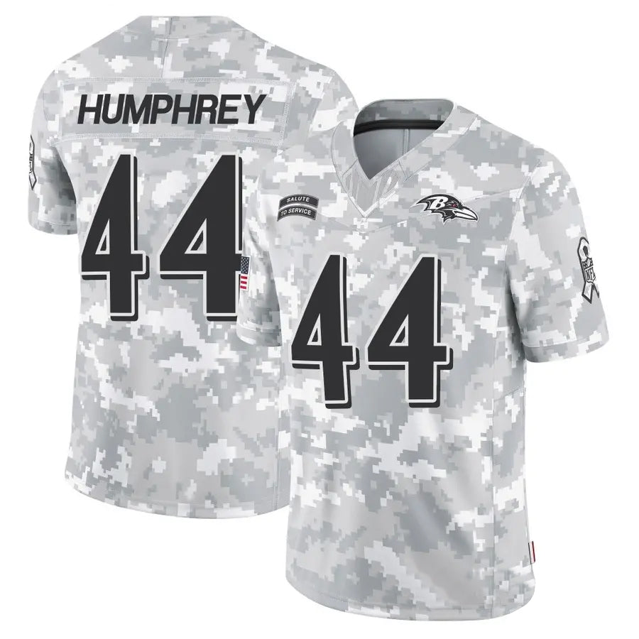 Parkc B.Ravens #44 Marlon Humphrey Player Arctic Camo Salute to Service Limited Stitched Jerseys