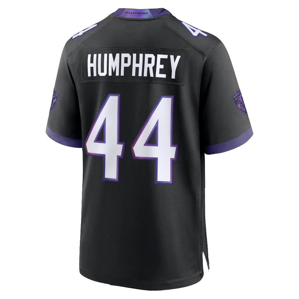 Parkc B.Ravens #44 Marlon Humphrey Player Black Home Game Stitched Jerseys