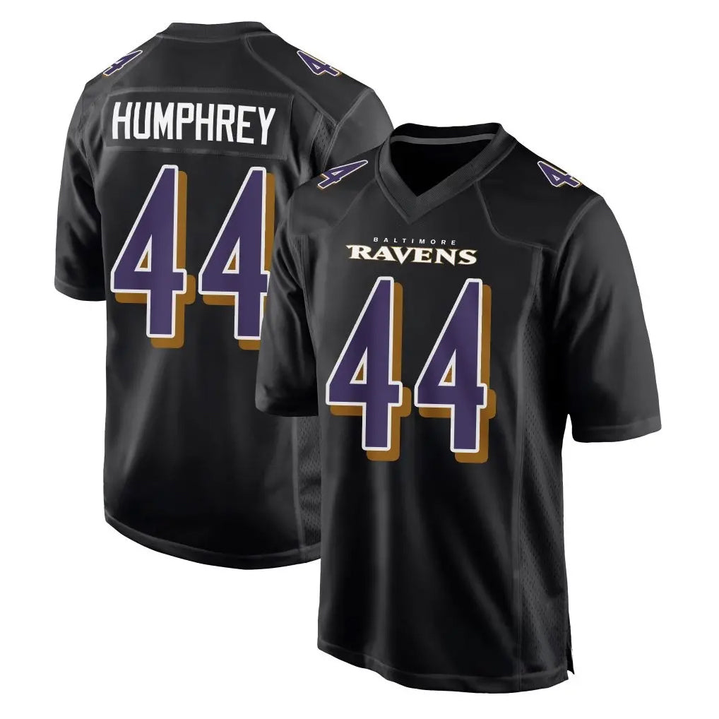 Parkc B.Ravens #44 Marlon Humphrey Player Carbon Black Fashion Home Game Stitched Jerseys