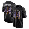 Parkc B.Ravens #44 Marlon Humphrey Player Carbon Black Fashion Home Game Stitched Jerseys