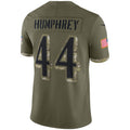 Parkc B.Ravens #44 Marlon Humphrey Player Olive Salute To Service Limited Stitched Jerseys