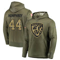 Parkc B.Ravens #44 Marlon Humphrey Player Olive Salute to Service Pullover Hoodie Stitched Jerseys