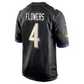 Parkc B.Ravens #4 Zay Flowers Player Black Alternate Home Game Stitched Jerseys