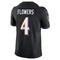 Parkc B.Ravens #4 Zay Flowers Player Black Vapor F.U.S.E. Limited Home Game Stitched Jerseys