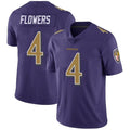 Parkc B.Ravens #4 Zay Flowers Player Purple Color Rush Vapor Untouchable Limited Home Game Stitched Jerseys