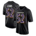 Parkc B.Ravens #52 Ray Lewis Player Black Carbon Fashion Home Stitched Jerseys