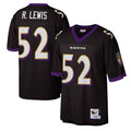 Parkc B.Ravens #52 Ray Lewis Player Black Mitchell and Ness Legacy Stitched Jerseys