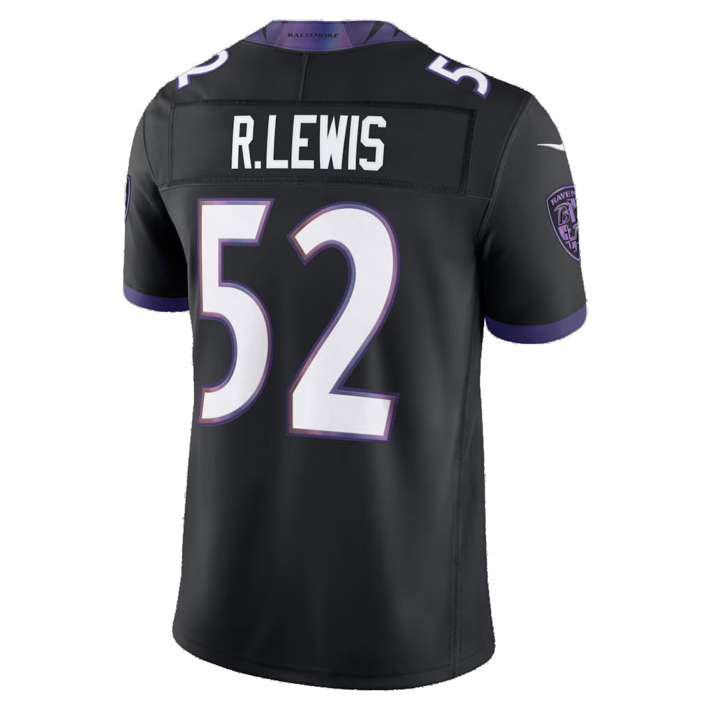 Parkc B.Ravens #52 Ray Lewis Player Black Vapor F.U.S.E. Limited Home Game Stitched Jerseys