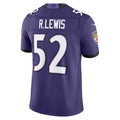 Parkc B.Ravens #52 Ray Lewis Player Purple  Vapor F.U.S.E. Limited Home Game Stitched Jerseys