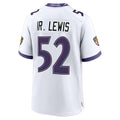 Parkc B.Ravens #52 Ray Lewis Player White Home Game Stitched Jerseys