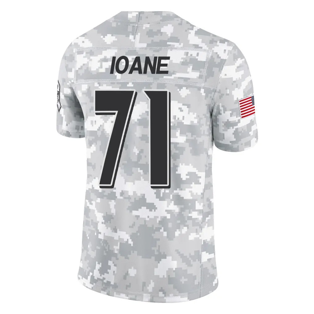 Parkc B.Ravens #71 Olaivavega Ioane Player Arctic Camo Salute to Service Limited Stitched Jerseys