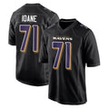 Parkc B.Ravens #71 Olaivavega Ioane Player Black Carbon Fashion Home Stitched Jerseys