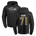 Parkc B.Ravens #71 Olaivavega Ioane Player Black Pullover Hoodie Stitched Jerseys