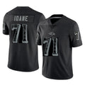 Parkc B.Ravens #71 Olaivavega Ioane Player Black RFLCTV Limited Stitched Jerseys