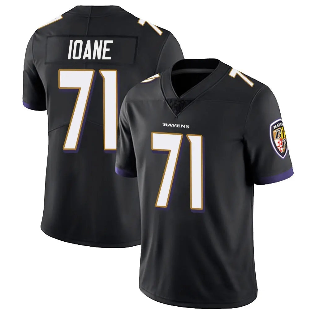 Parkc B.Ravens #71 Olaivavega Ioane Player Black Vapor Untouchable Limited Home Stitched Jerseys