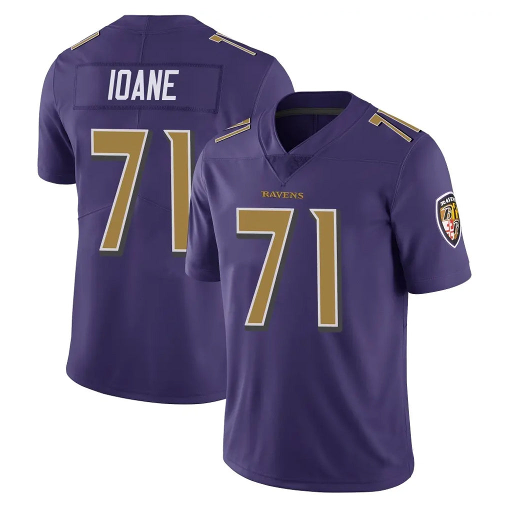 Parkc B.Ravens #71 Olaivavega Ioane Player Purple Color Vapor Untouchable Home Game Stitched Jerseys