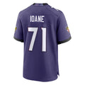 Parkc B.Ravens #71 Olaivavega Ioane Player Purple Home Game Stitched Jerseys