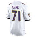 Parkc B.Ravens #71 Olaivavega Ioane Player White Alternate Home Stitched Jerseys