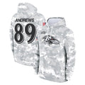 Parkc B.Ravens #89 Mark Andrews Player Arctic Camo Salute To Service Hoodie Stitched Jerseys